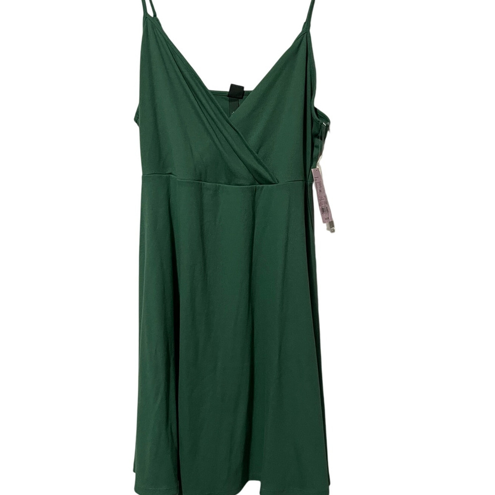 Wild Fable Women's Dark Green Sleeveless Knit Skater Dress - Size XXL - NWT